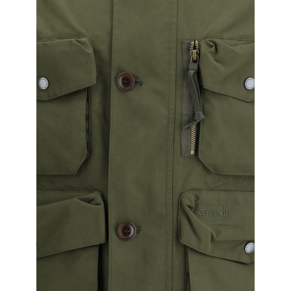 Barbour Green Polyester Shell Jacket Barbour