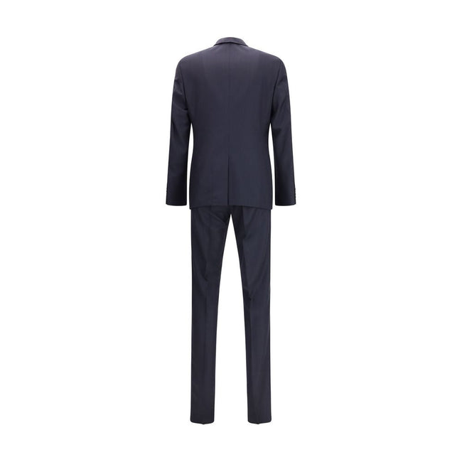 Prada Blue Fleece Wool Two-Piece Suit Prada