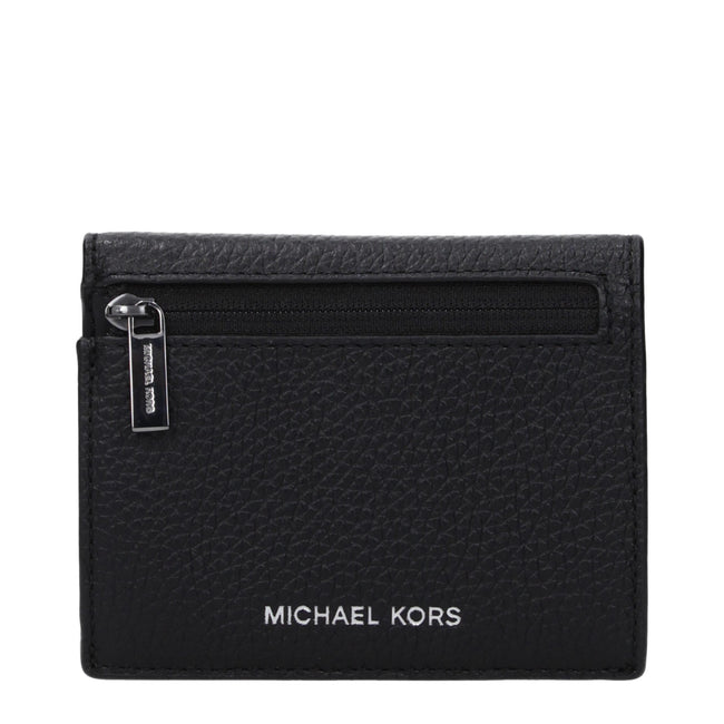 Michael Kors Black Leather Cardholders Michael Kors