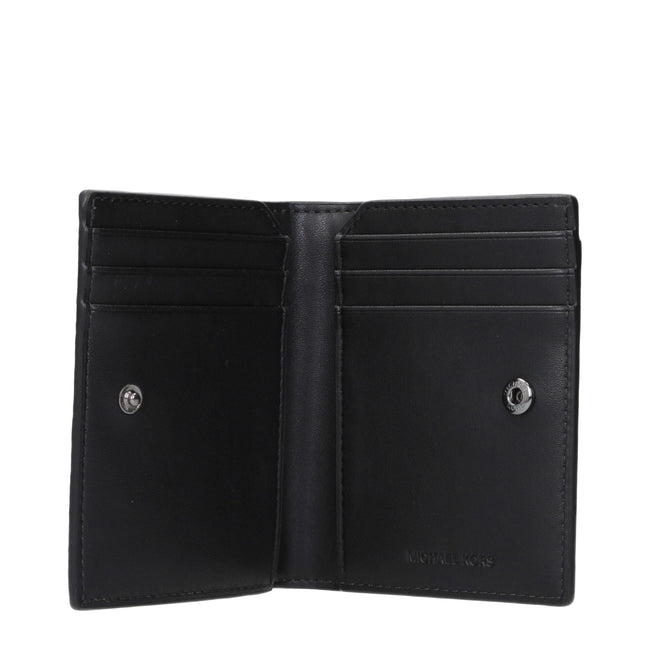 Michael Kors Black Leather Cardholders Michael Kors