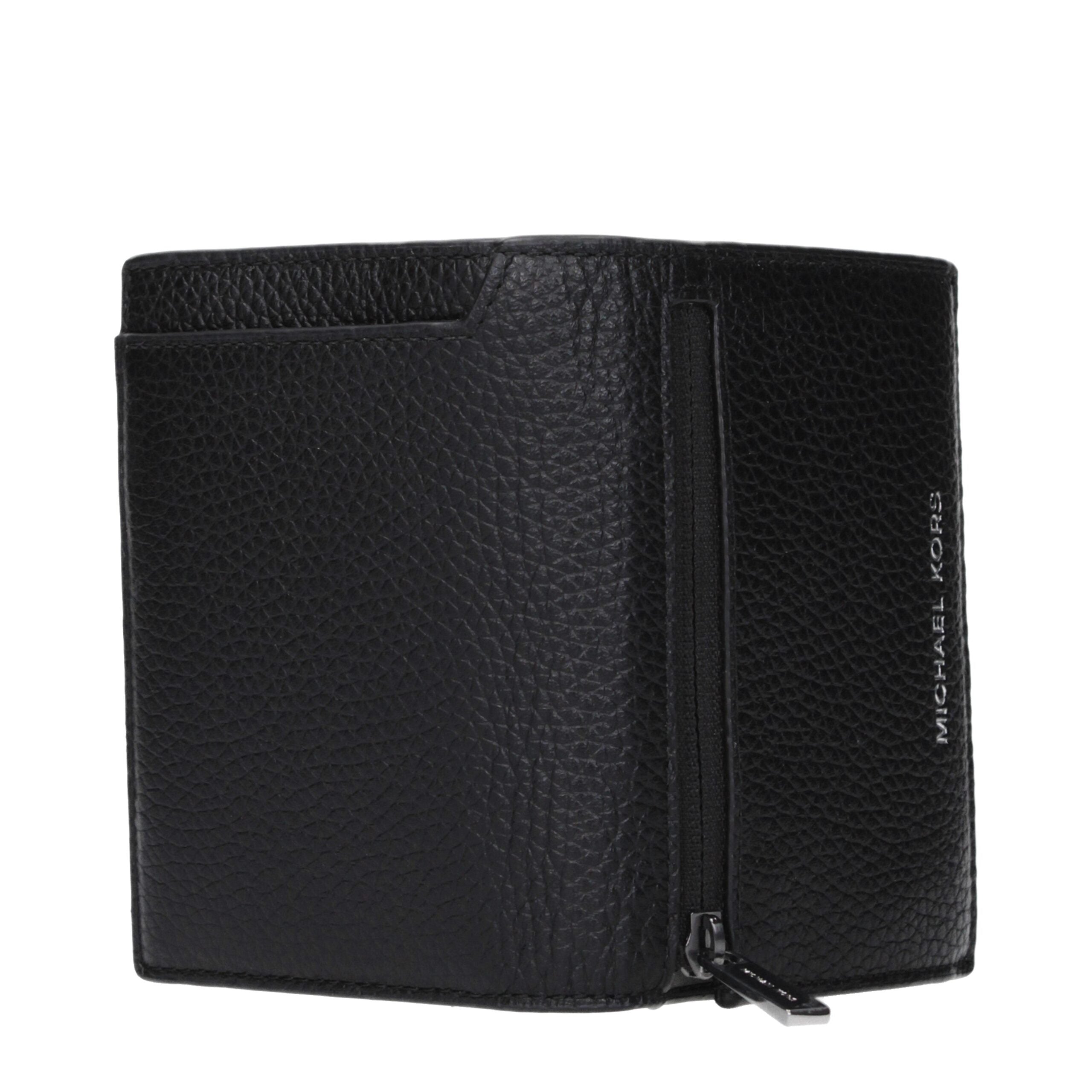 Michael Kors Black Leather Cardholders Michael Kors
