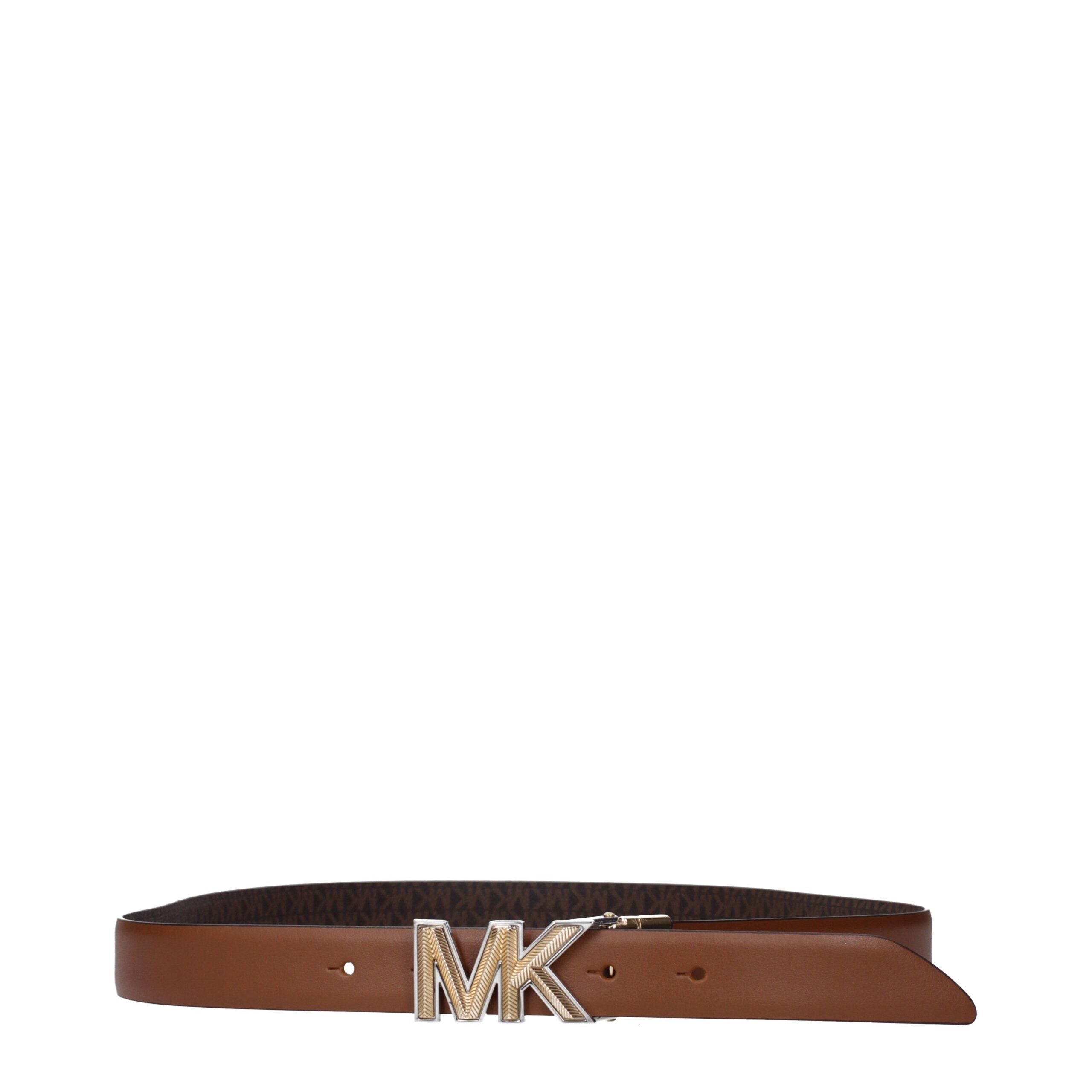 Michael Kors Brown Fabric Belts Michael Kors