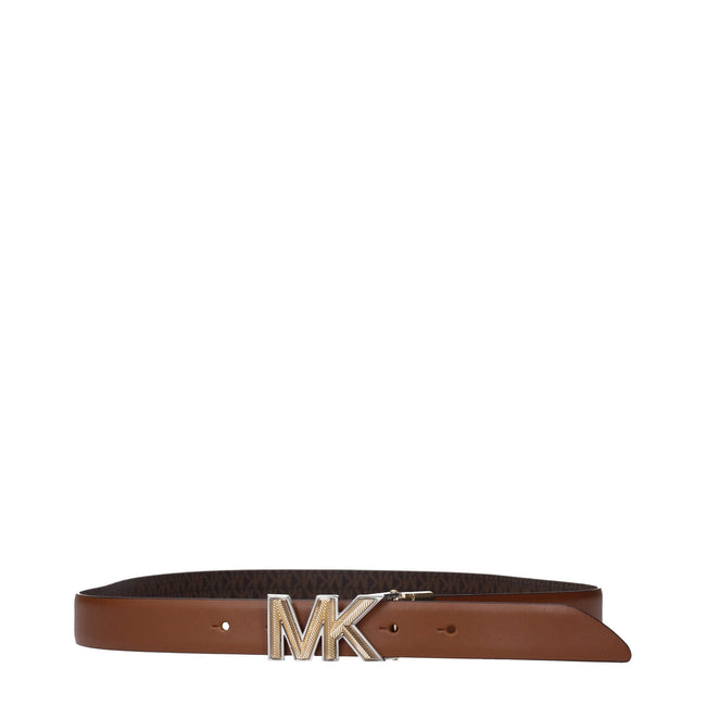 Michael Kors Brown Fabric Belts Michael Kors