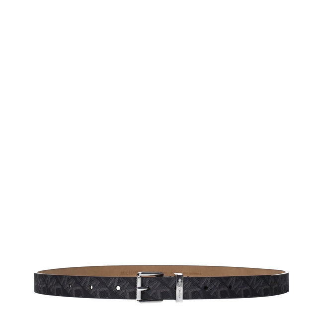 Michael Kors Gray Fabric Regular Belts Michael Kors