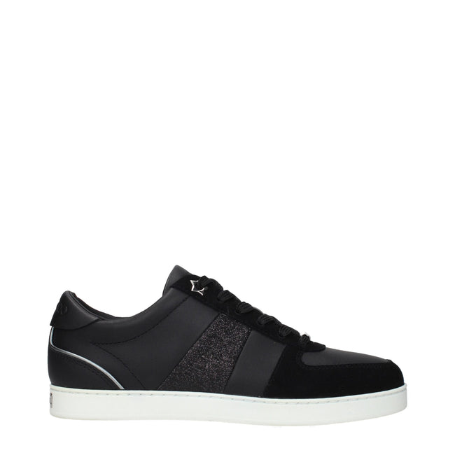 Jimmy Choo Black Leather Low Tops Jimmy Choo