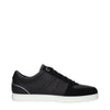 Jimmy Choo Black Leather Low Tops Jimmy Choo