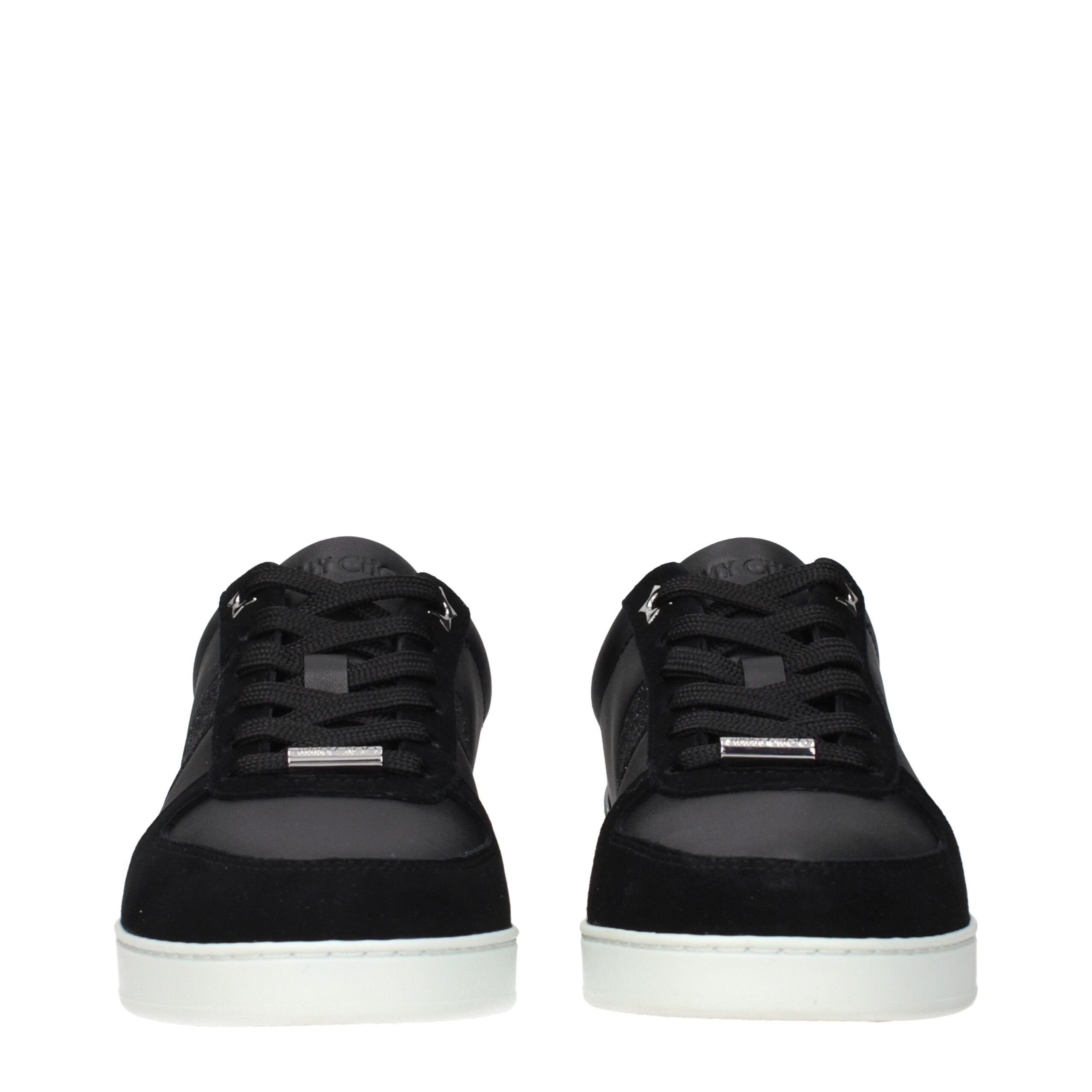 Jimmy Choo Black Leather Low Tops Jimmy Choo