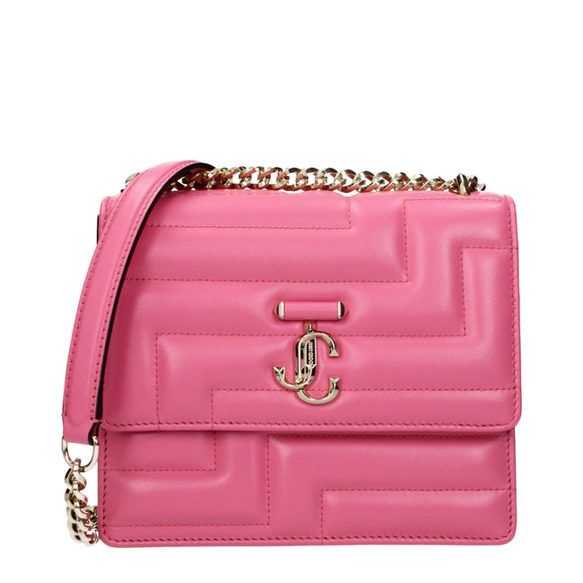 Jimmy Choo Pink Leather Shoulder Bags Jimmy Choo