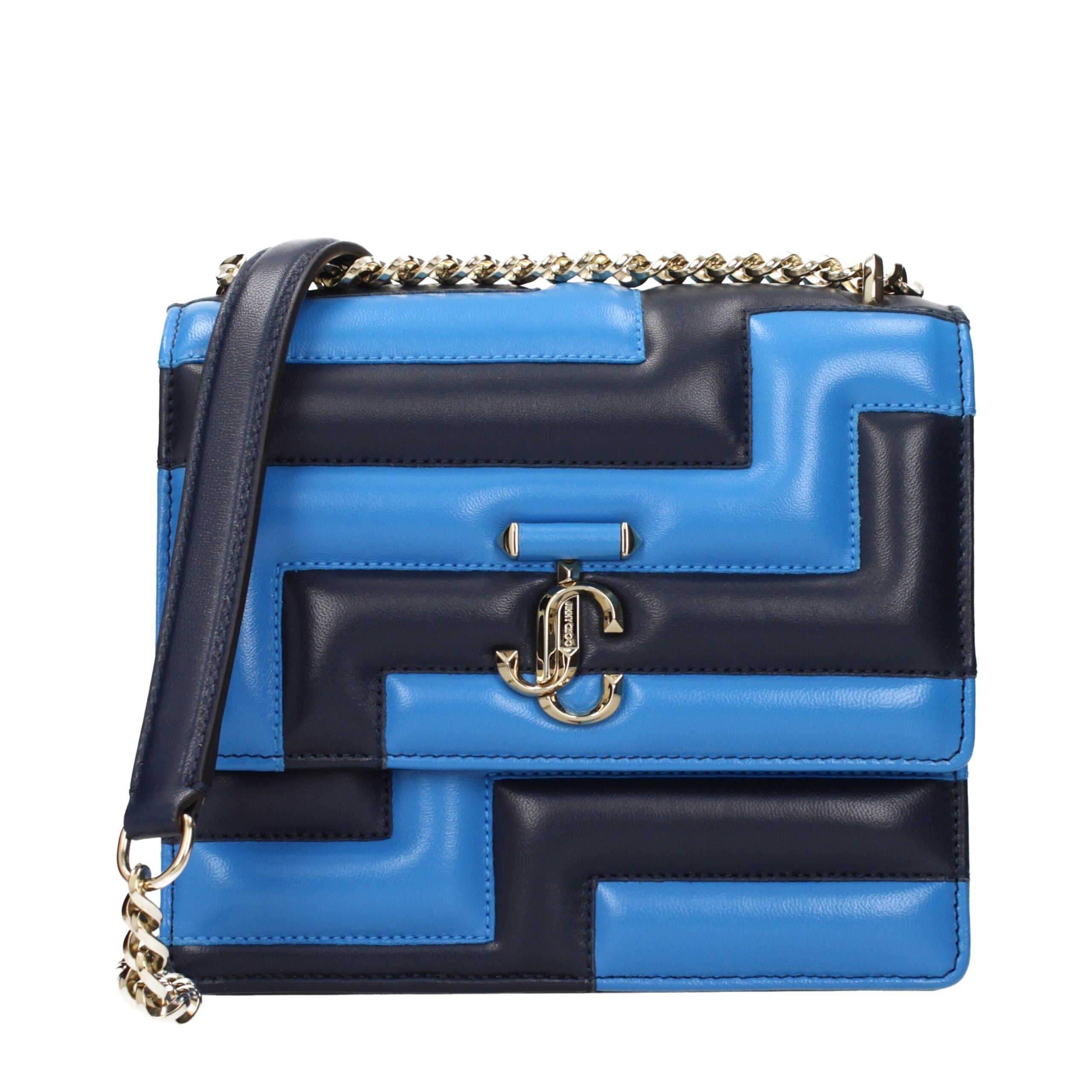 Jimmy Choo Blue Leather Shoulder Bags Jimmy Choo