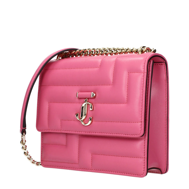 Jimmy Choo Pink Leather Shoulder Bags Jimmy Choo