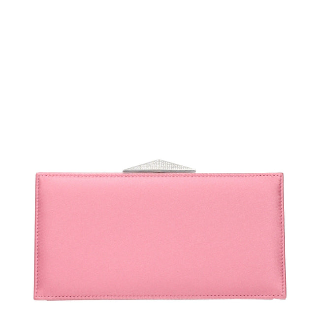Jimmy Choo Pink Satin Clutch Bags Jimmy Choo