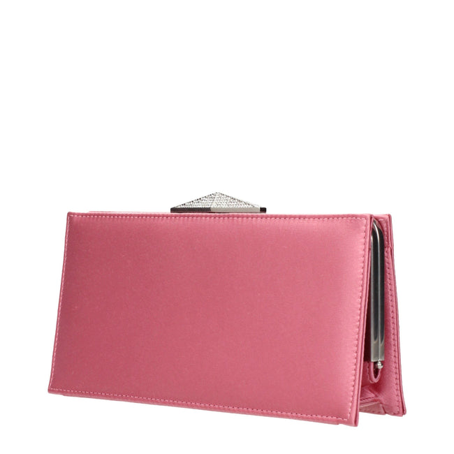 Jimmy Choo Pink Satin Clutch Bags Jimmy Choo