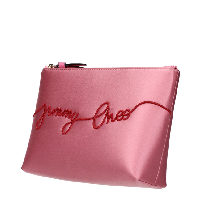 Jimmy Choo Pink Satin Clutch Bags Jimmy Choo
