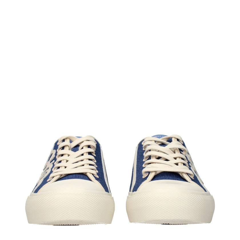 Jimmy Choo Blue Fabric Low Top Sneakers Jimmy Choo