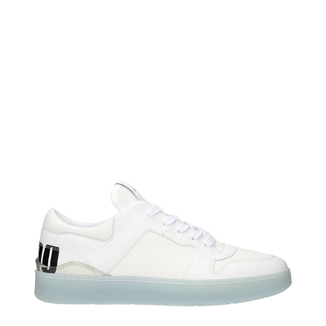 Jimmy Choo White Leather Low Tops Jimmy Choo