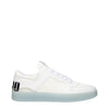 Jimmy Choo White Leather Low Tops Jimmy Choo
