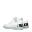 Jimmy Choo White Leather Low Tops Jimmy Choo