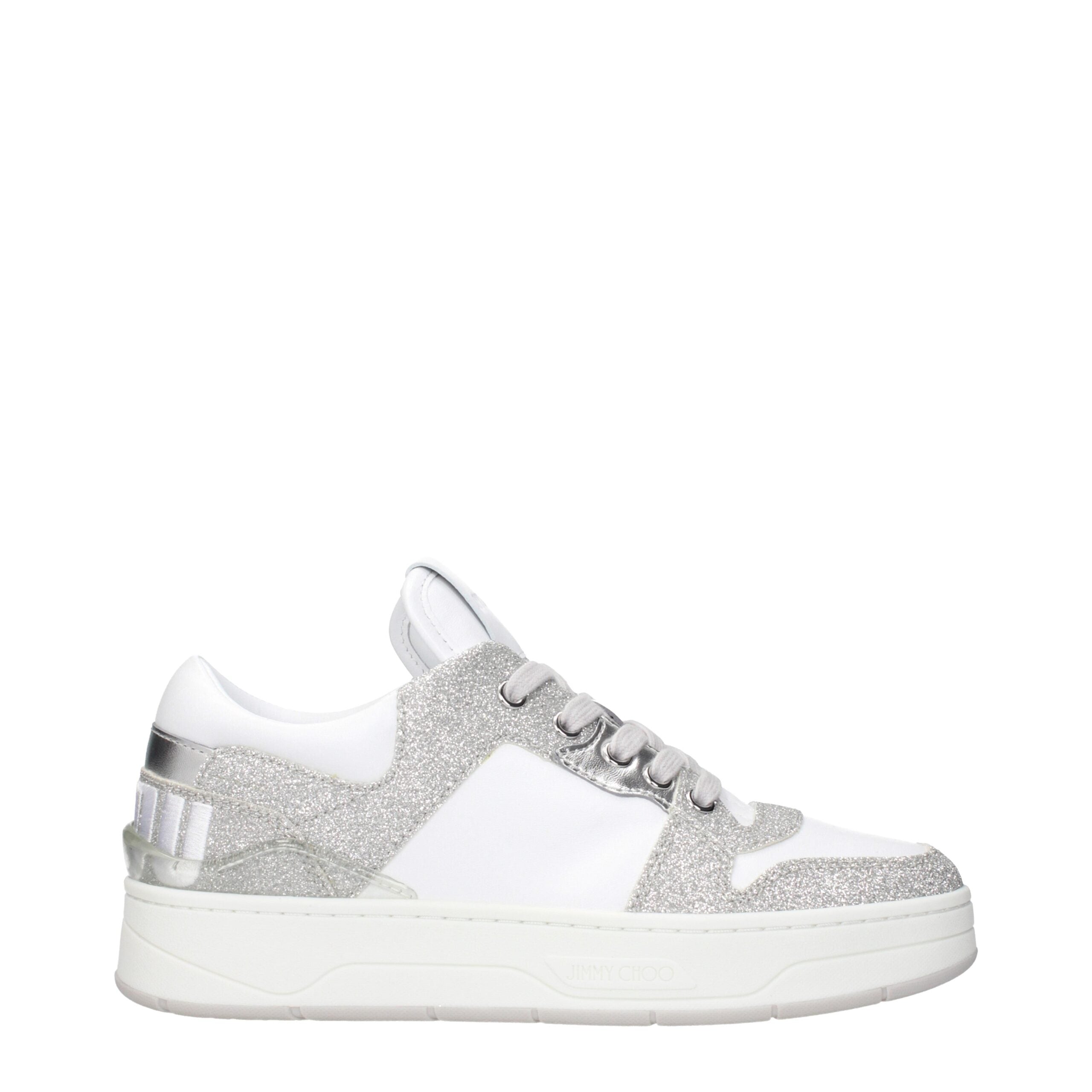 Jimmy Choo White Leather Low Tops Jimmy Choo
