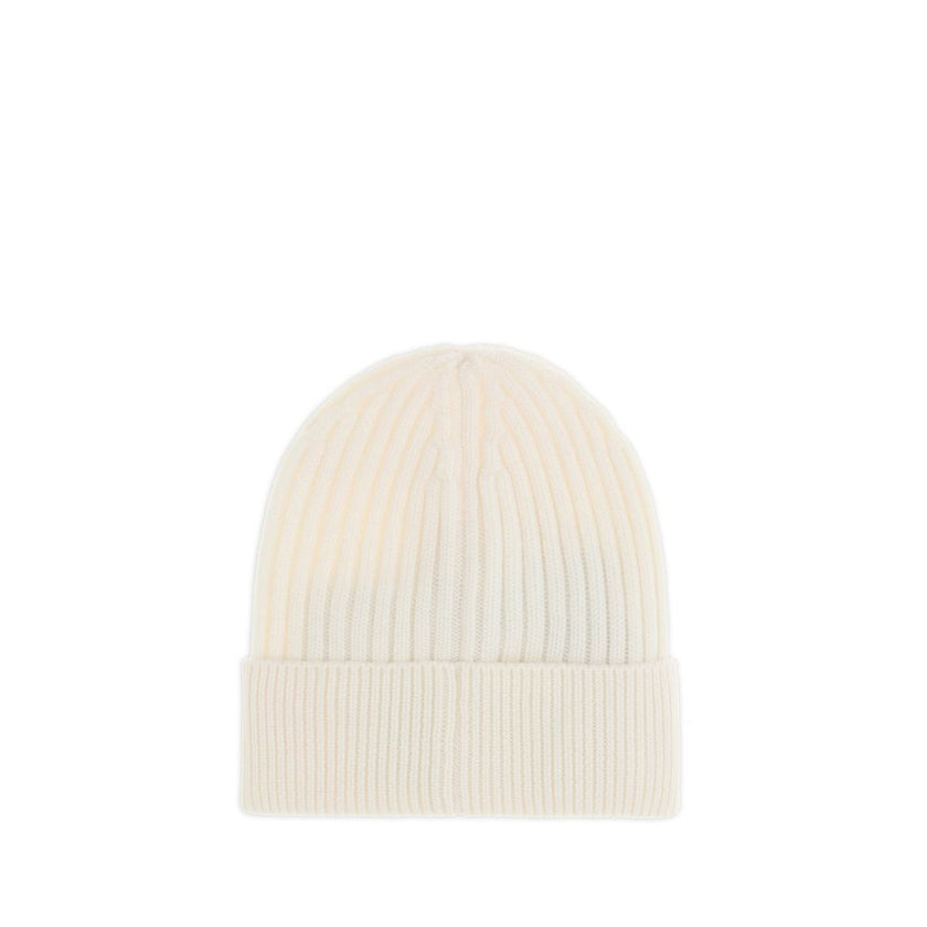 Moncler Grenoble Cream Fleece Wool Beanie Moncler Grenoble