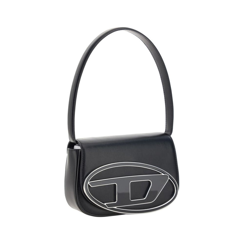 Diesel Black Calf Leather Bos Taurus Shoulder Bag Diesel