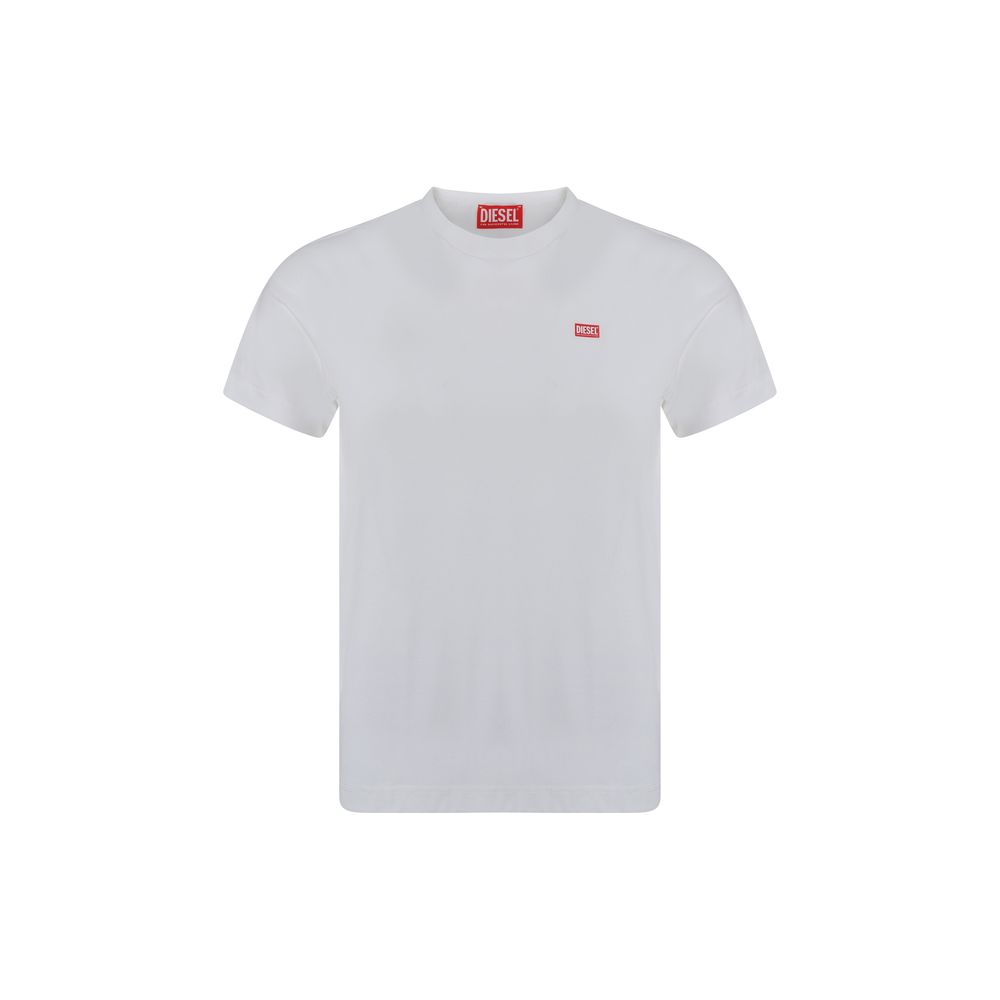Diesel White Cotton T-Shirt Diesel