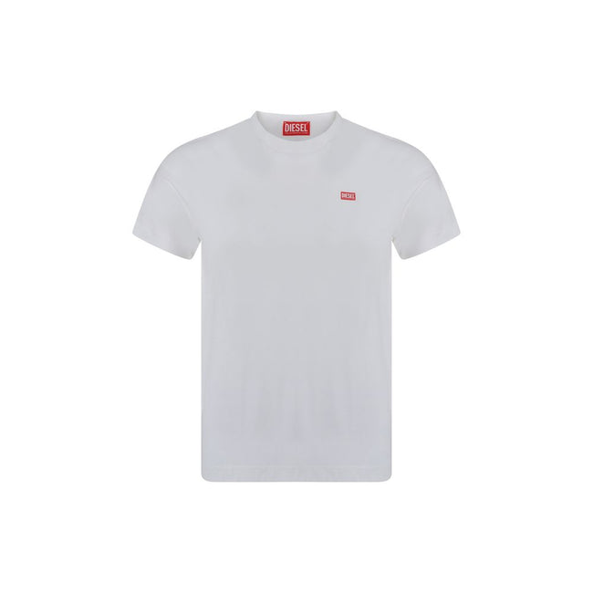 Diesel White Cotton T-Shirt Diesel