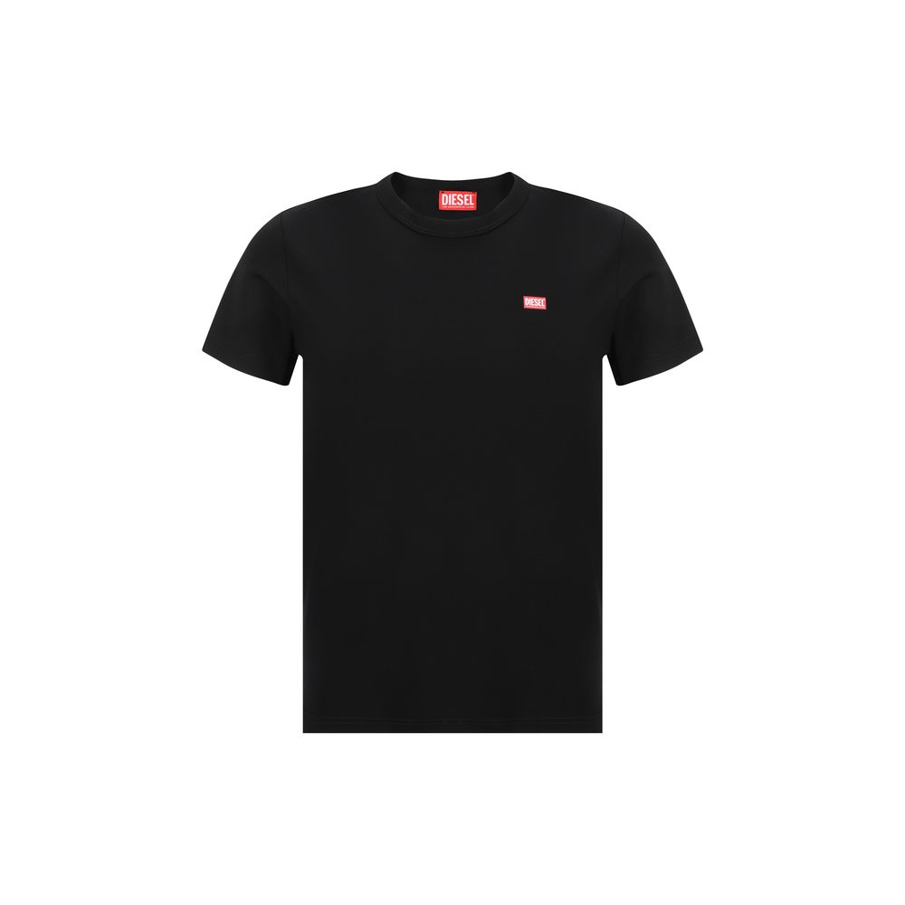 Diesel Black Cotton T-Shirt Diesel