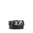 Diesel Black Calf Leather Bos Taurus Regular Belt Diesel