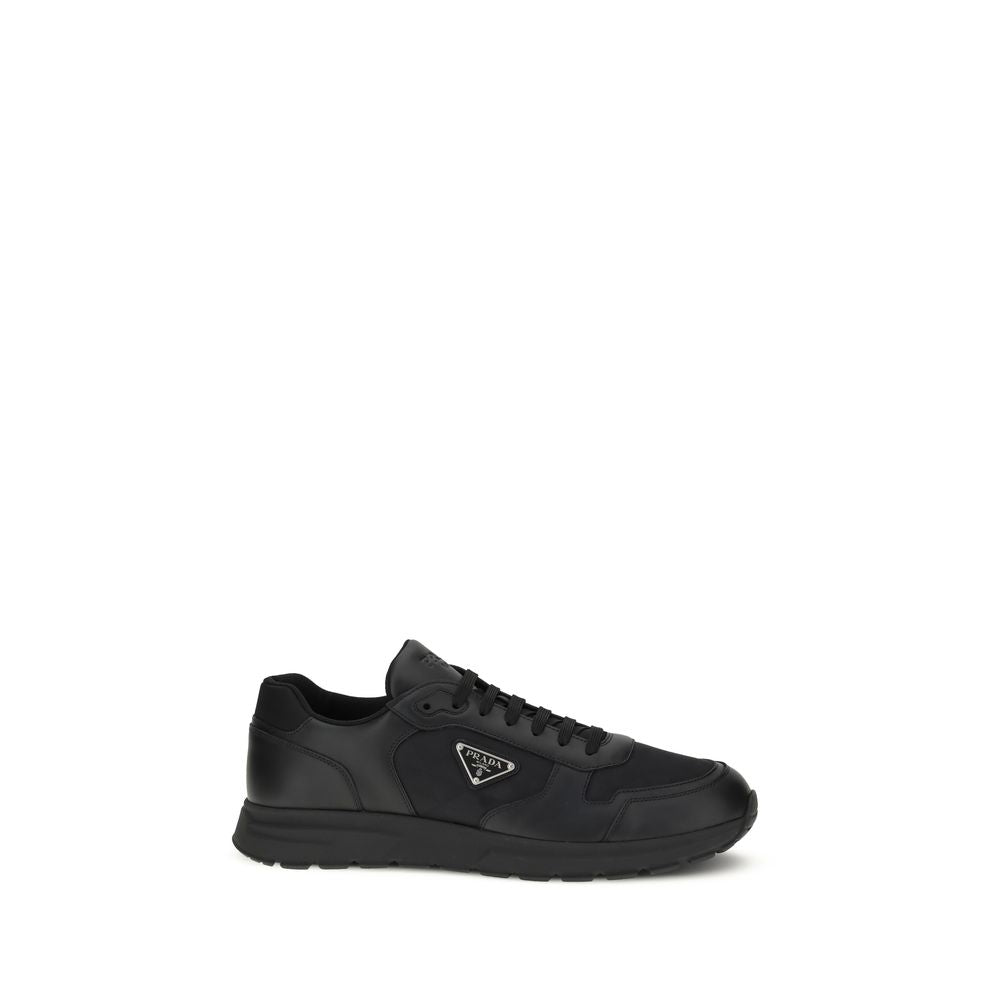 Prada Black Recycled Polyamide Athletic Sneakers Prada