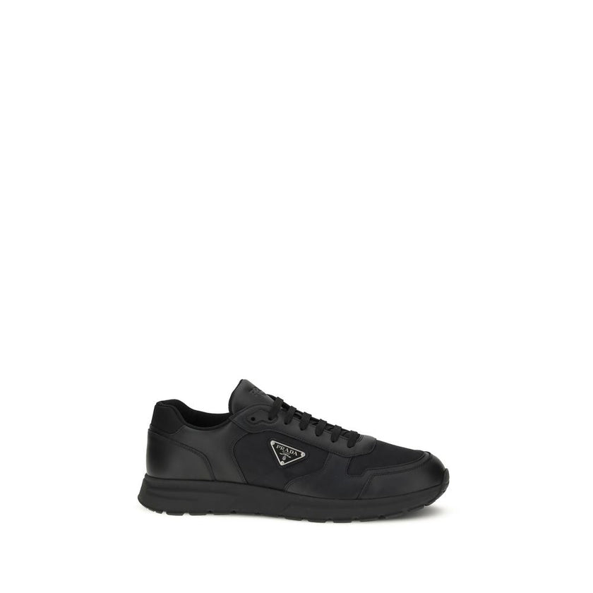Prada Black Recycled Polyamide Athletic Sneakers Prada