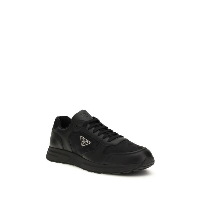 Prada Black Recycled Polyamide Athletic Sneakers Prada