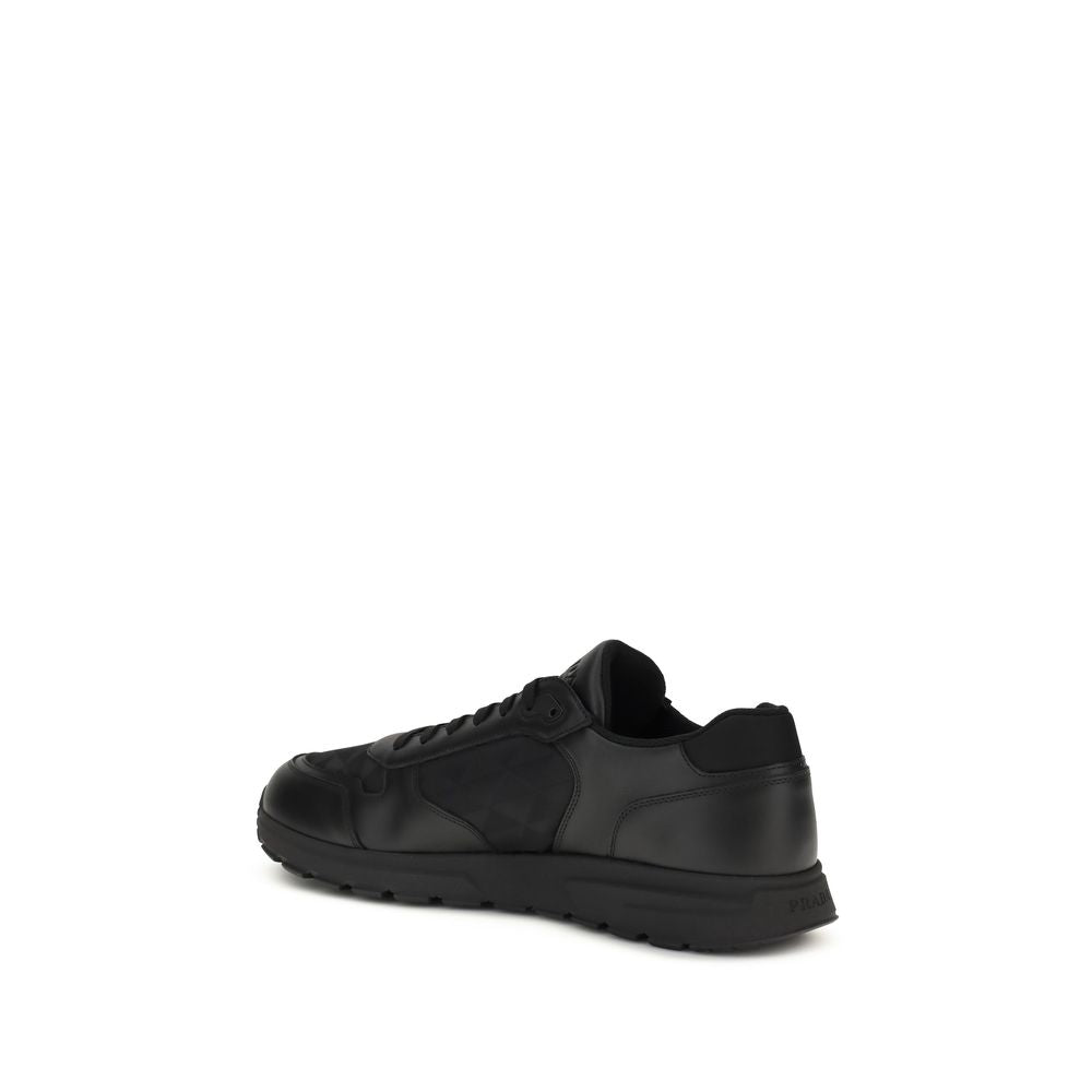 Prada Black Recycled Polyamide Athletic Sneakers Prada