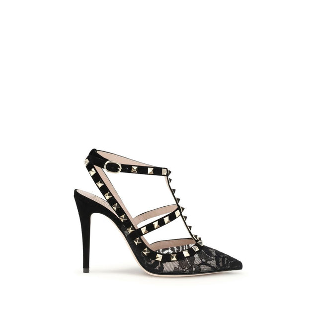 Valentino Garavani Black Fabric High Heel Pumps Valentino Garavani