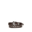 Etro Brown Calf Leather Bos Taurus Belt Etro