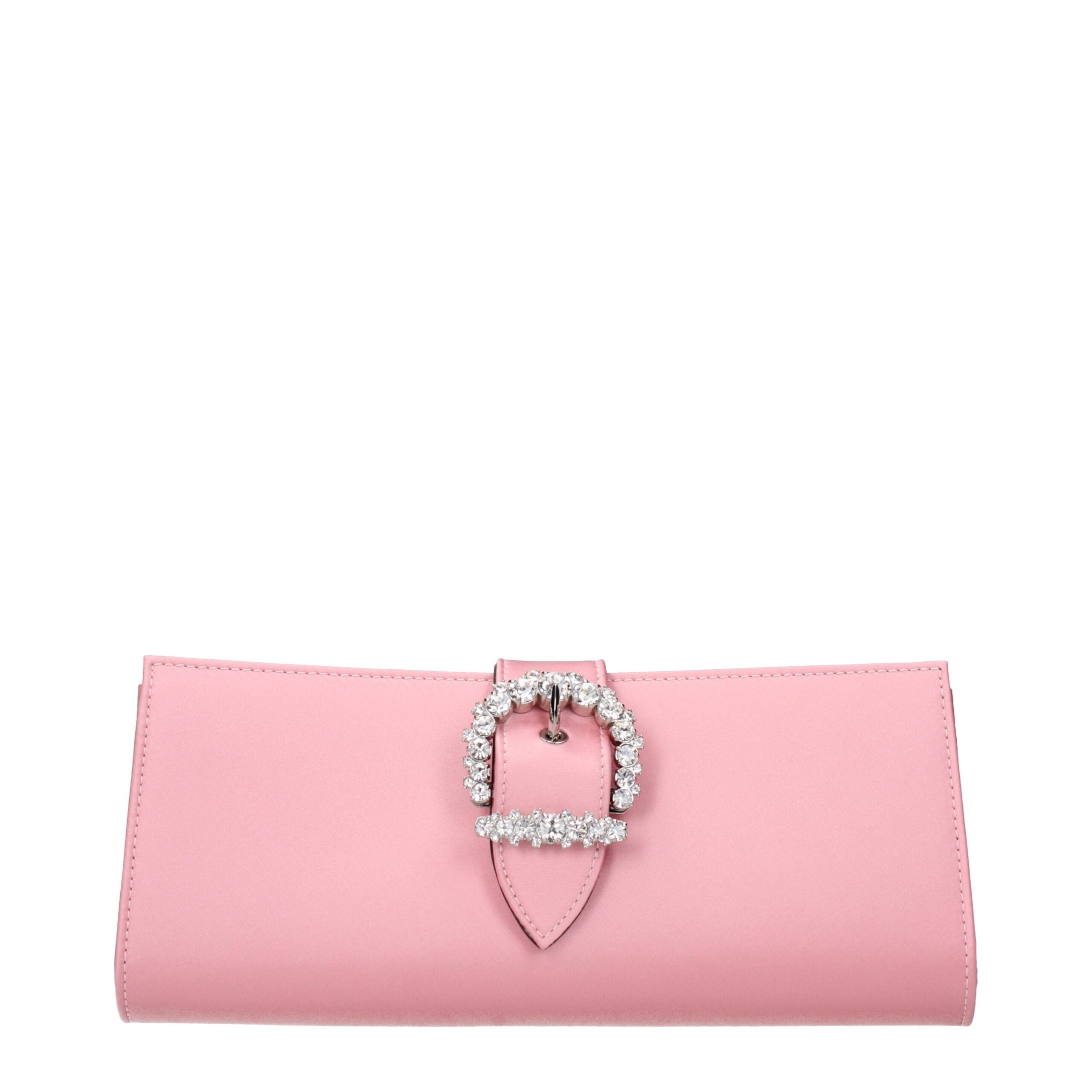 Jimmy Choo Pink Satin Clutch Bags Jimmy Choo
