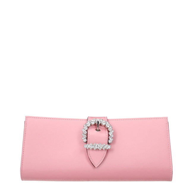 Jimmy Choo Pink Satin Clutch Bags Jimmy Choo