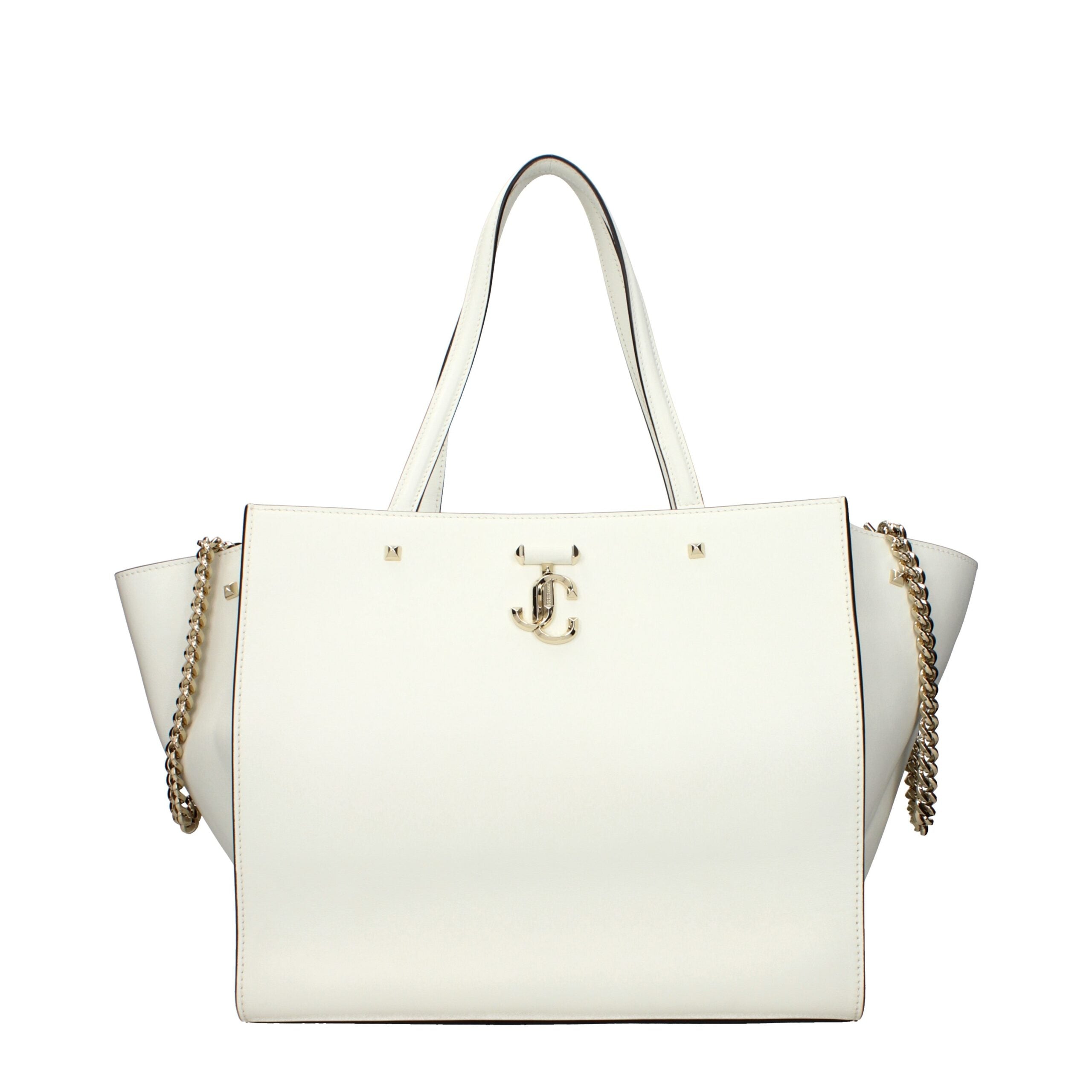 Jimmy Choo White Leather Shoulder Bags Jimmy Choo