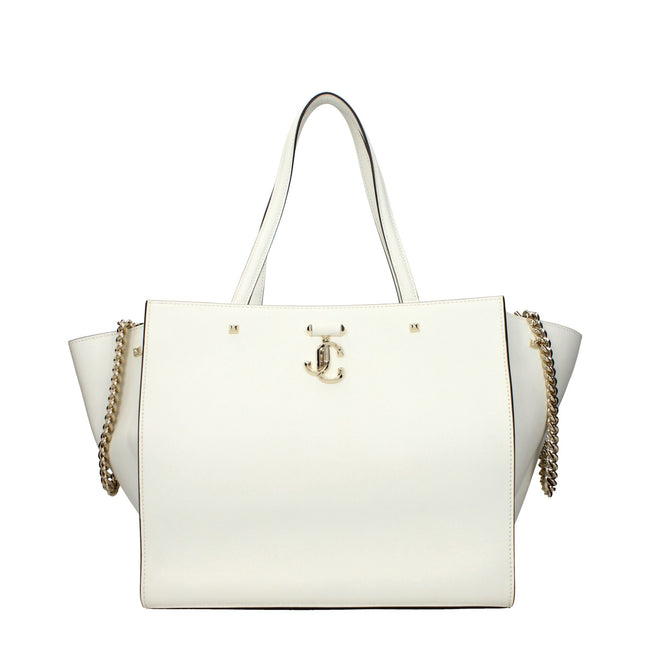 Jimmy Choo White Leather Shoulder Bags Jimmy Choo