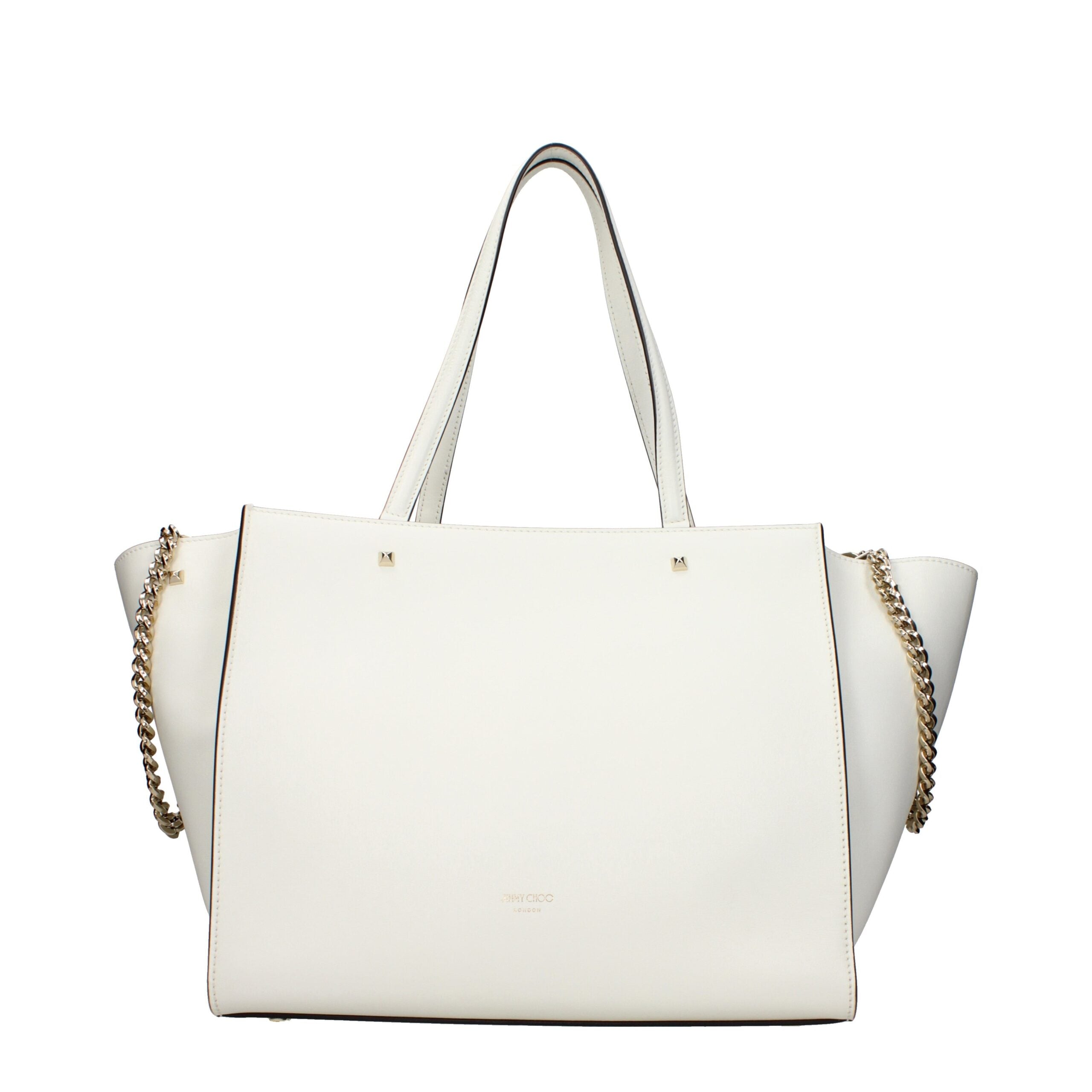 Jimmy Choo White Leather Shoulder Bags Jimmy Choo