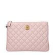 Versace Pink Leather Clutch Bag