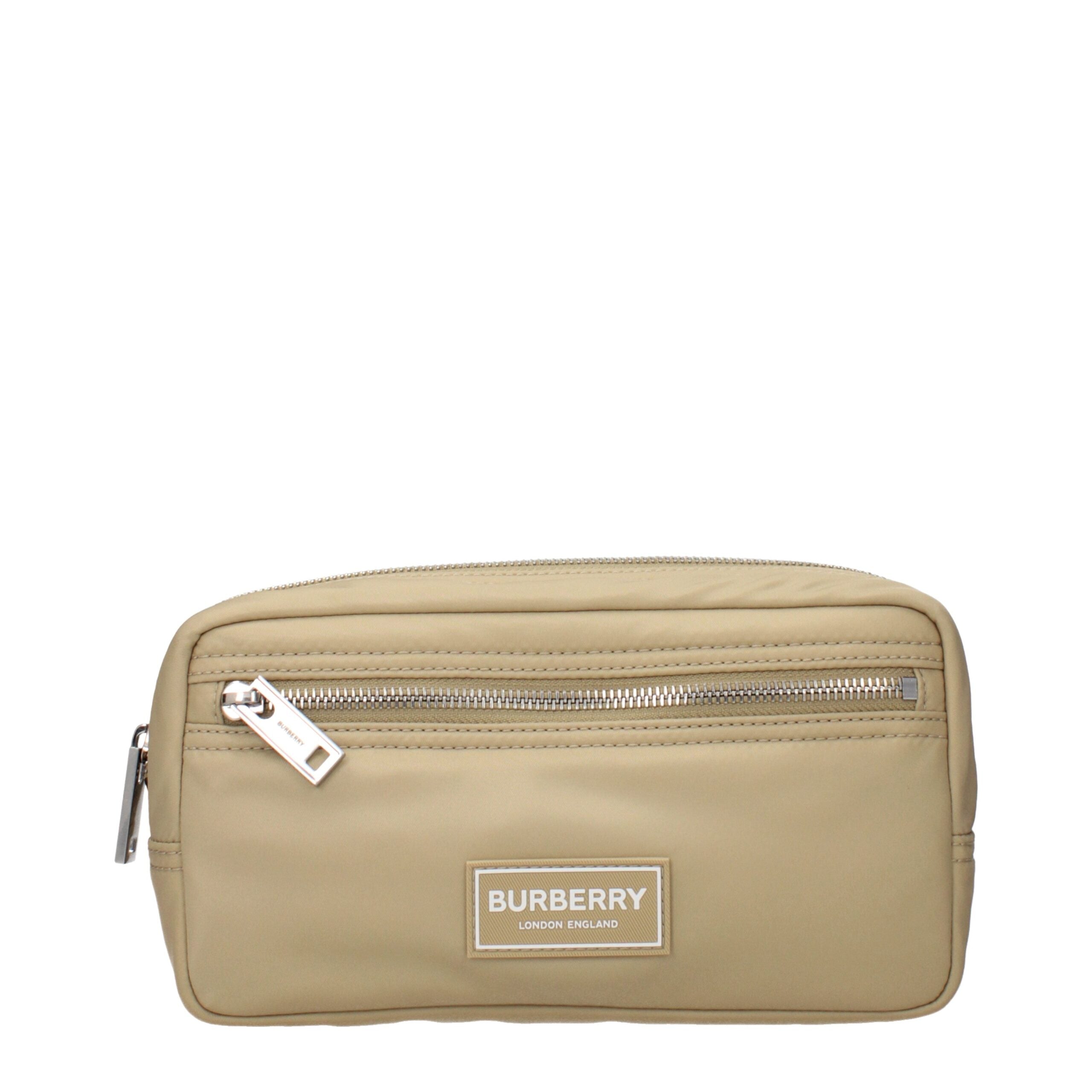 Burberry Beige Nylon Clutch Bag Burberry