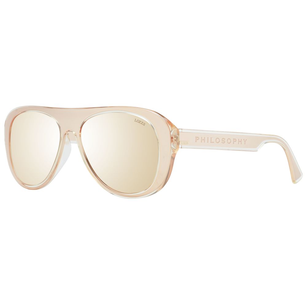 Lozza Rose Gold Acetate & Plastic Sunglasses Lozza