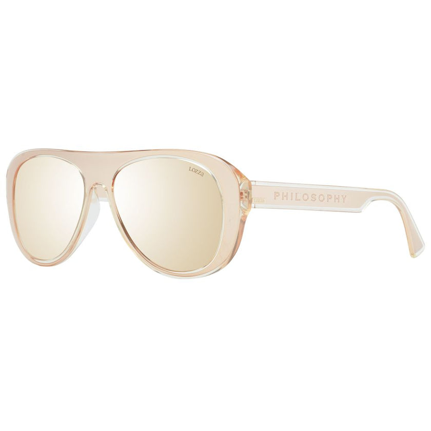 Lozza Rose Gold Acetate & Plastic Sunglasses Lozza