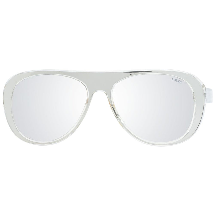 Lozza Silver Acetate & Plastic Sunglasses Lozza