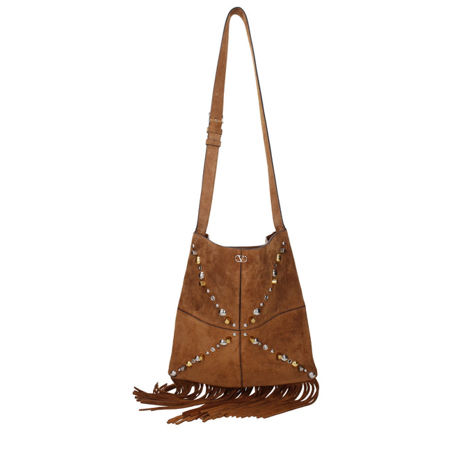 Valentino Garavani Brown Leather Crossbody Bag Valentino Garavani