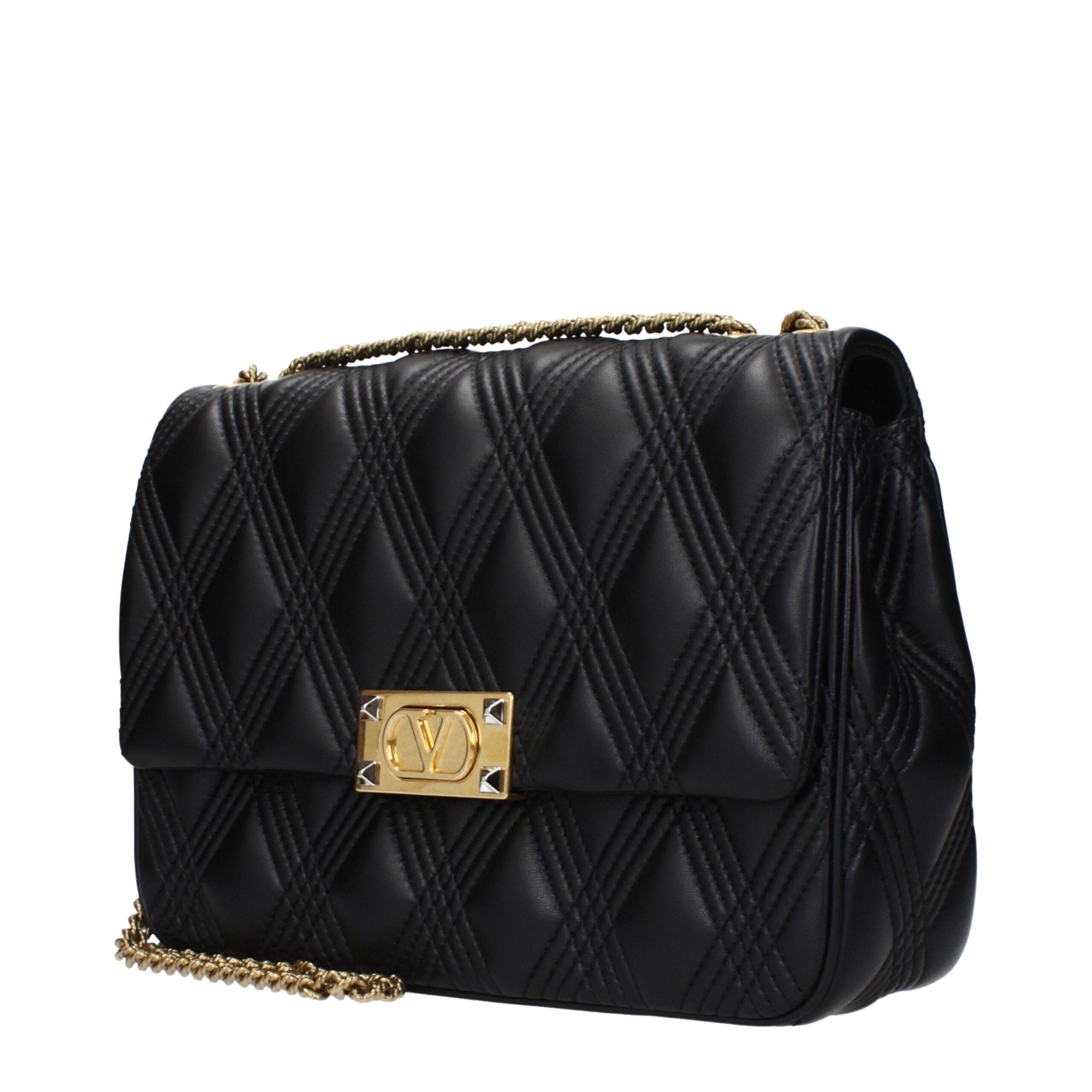 Valentino Garavani Black Leather Shoulder Bag Valentino Garavani