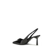 Prada Black Leather High Heel Pumps Prada