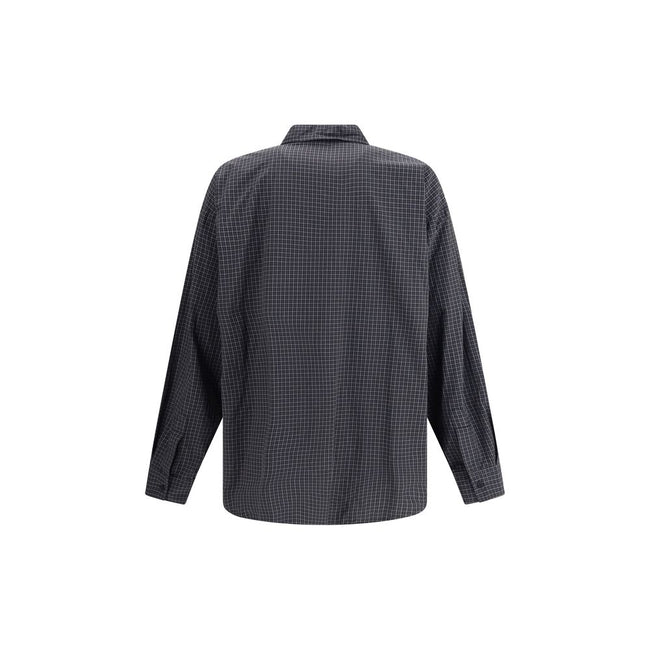 Balenciaga Black Wool Pattern Shirt Balenciaga