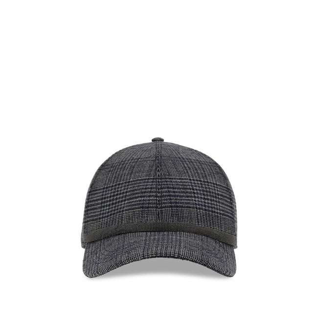 Brunello Cucinelli Gray Fleece Wool Cap (Baseball Hat) Brunello Cucinelli