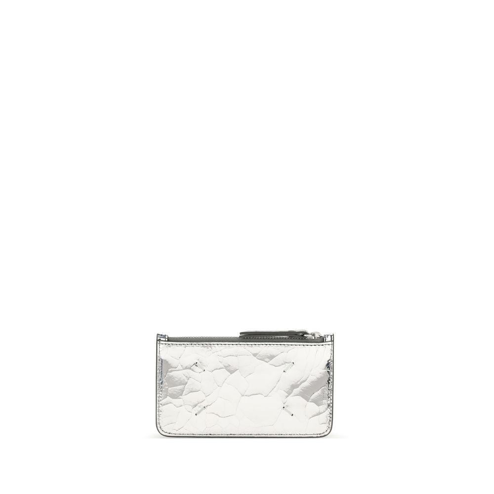 Margiela Silver Calf Leather Bos Taurus Wallet Margiela